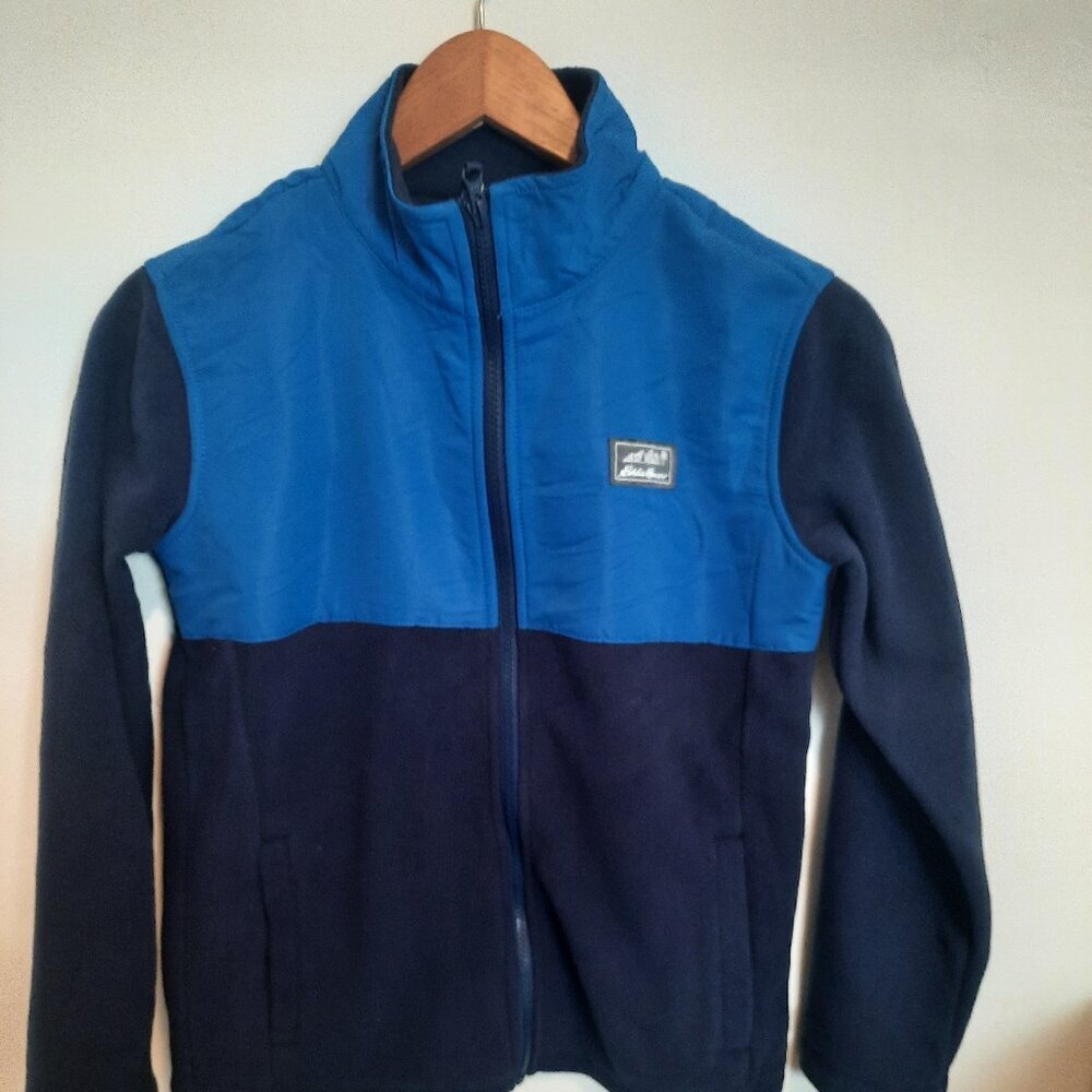 NWT. Eddie Bauer childrens Spring/ Fall jacket. Blue. Size Large 10/12